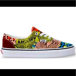 NWT, Vans, leopard/snake patchwork, size 8
